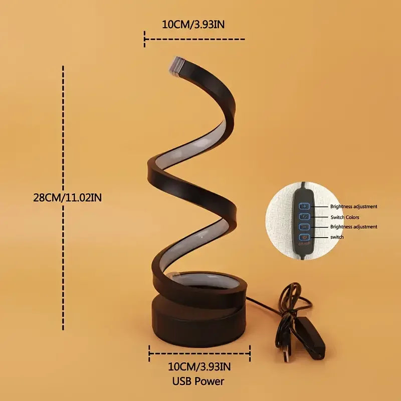 Table Lamp Dimmable Spiral