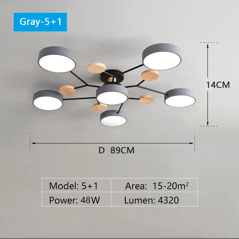 Chandelier with 3 Different Colors Suitable