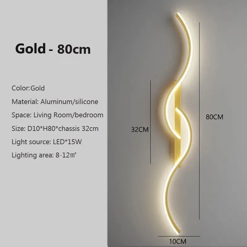 Wall Lamp Minimalist Led Light Long Strip