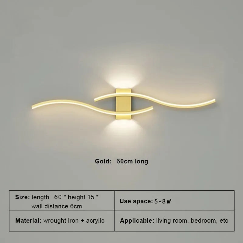 Moder Wall Lamp Long Strip Lamps