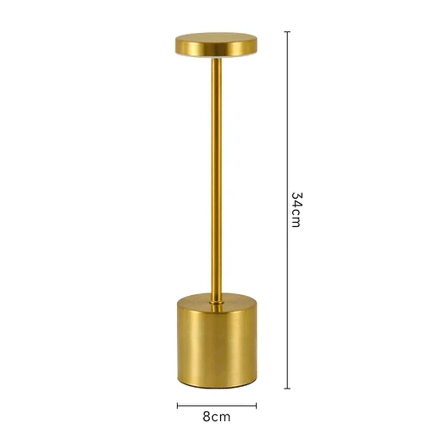 Simple Rechargeable Touch Metal Table Lamp