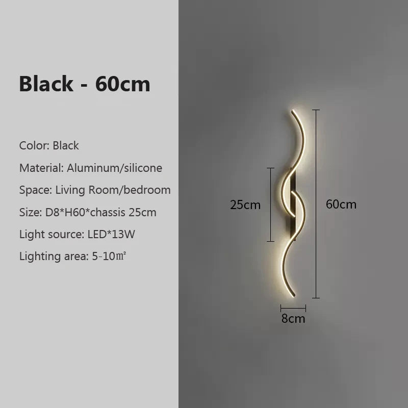 Wall Lamp Minimalist Led Light Long Strip