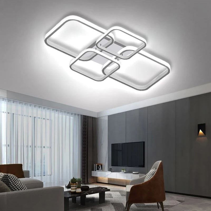 Modern Ceiling Lights Square 4 Heads