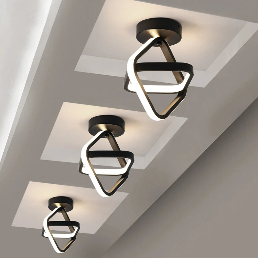 Ceiling Mounted Light Black White Lamps Vertical