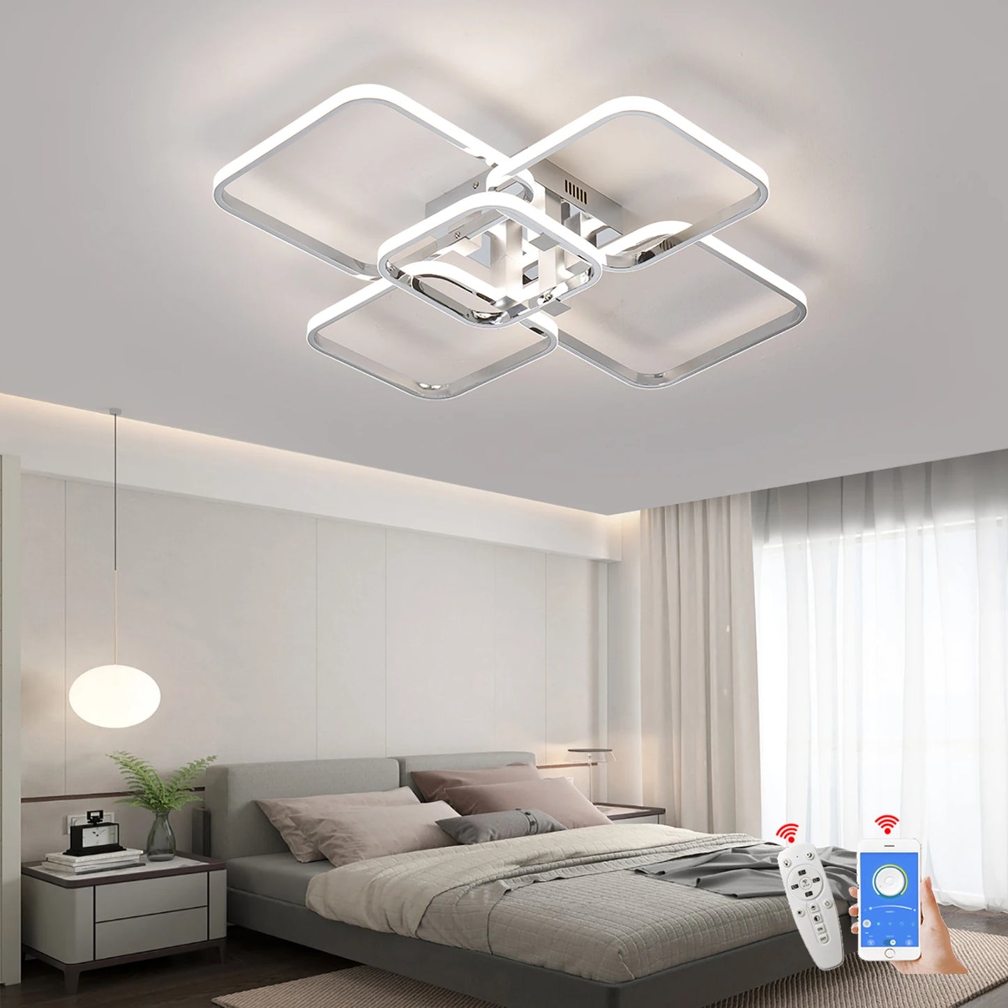 Modern chandeliers dimmable ceiling chandeleir