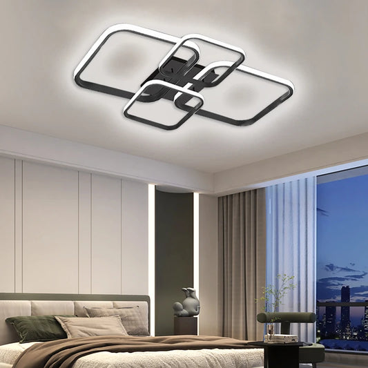 Modern Ceiling Lights Square 4 Heads