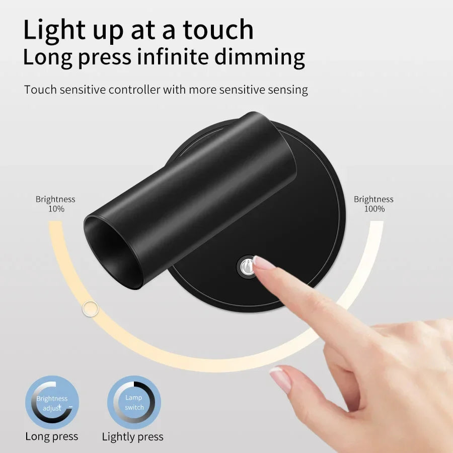 Rechargeable Wall Lamp Touch Night Lights Wireless