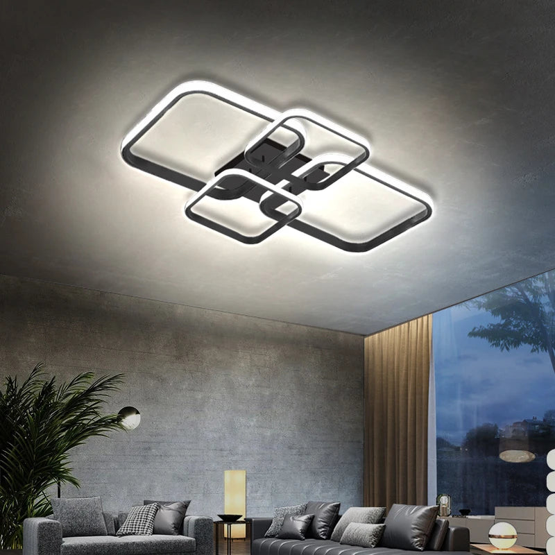 Modern Ceiling Lights Square 4 Heads