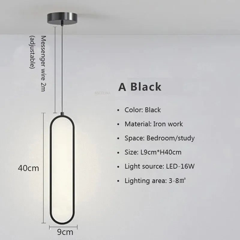 Modern Minimalist LED Pendant Light Chandelier