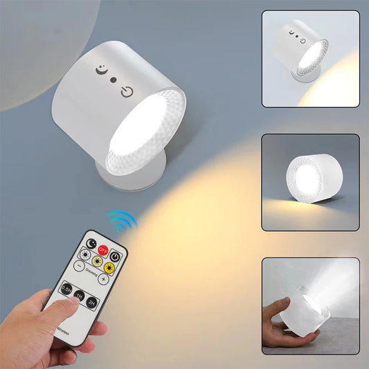 Led Double Head Wall Lamp Touch Control Remote