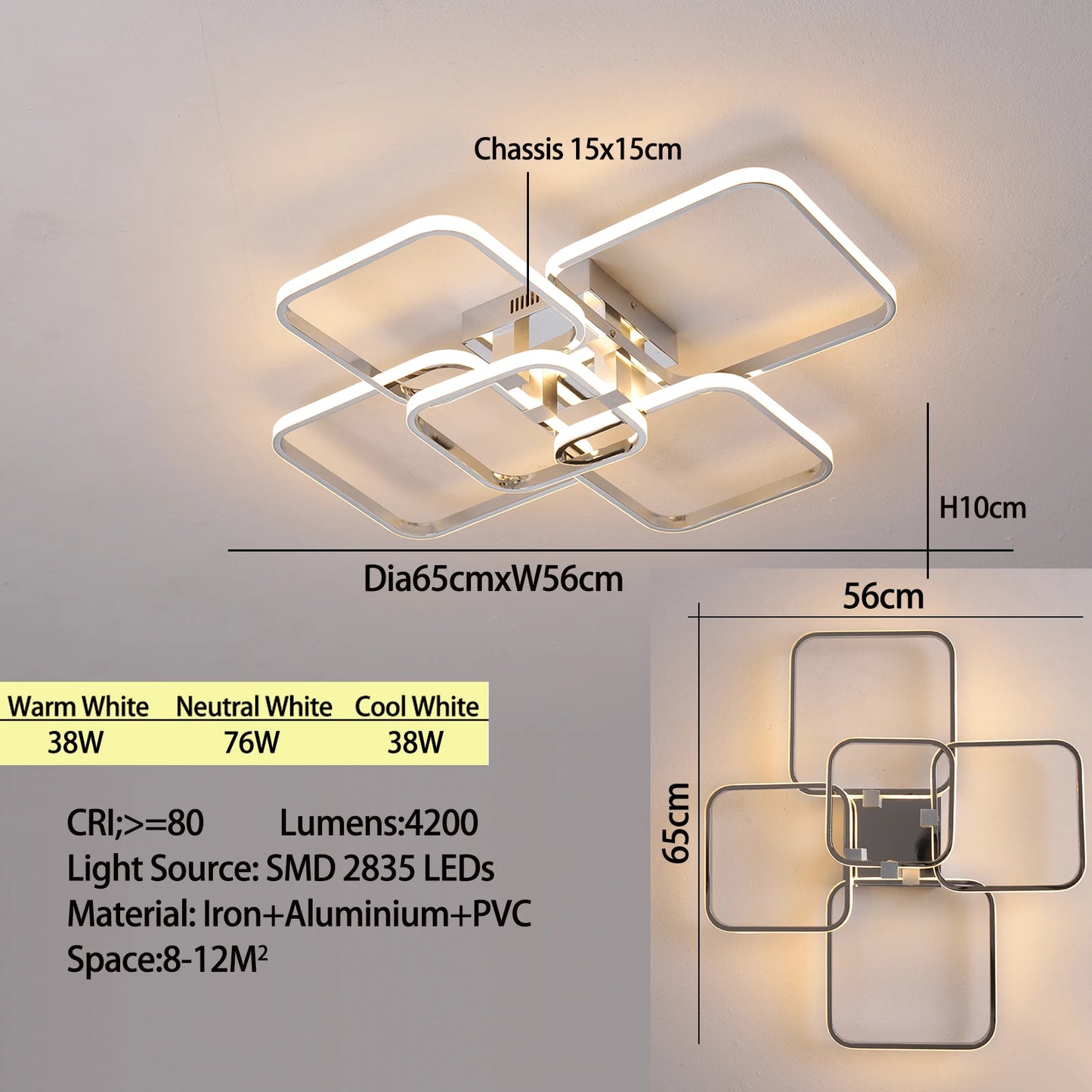 Modern chandeliers dimmable ceiling chandeleir