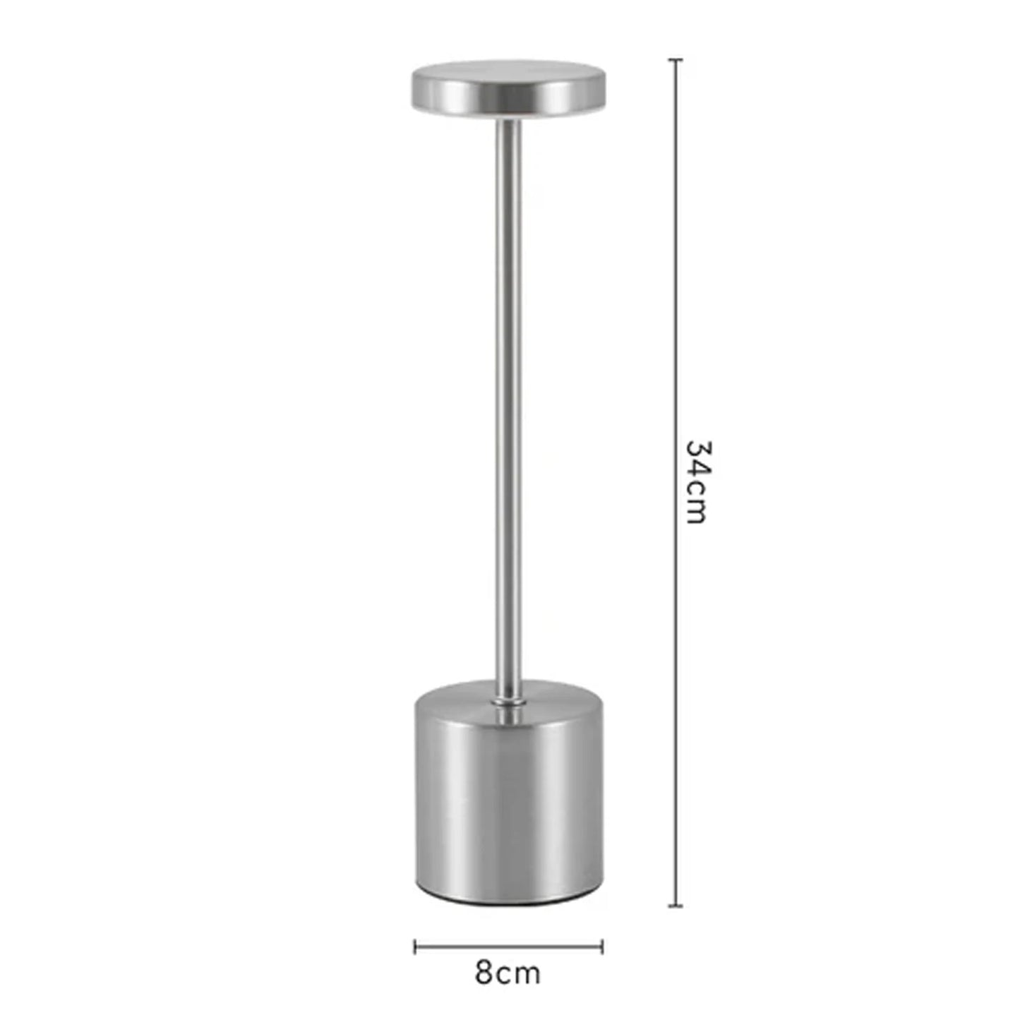 Simple Rechargeable Touch Metal Table Lamp