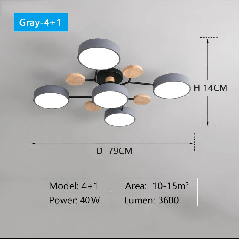 Chandelier with 3 Different Colors Suitable