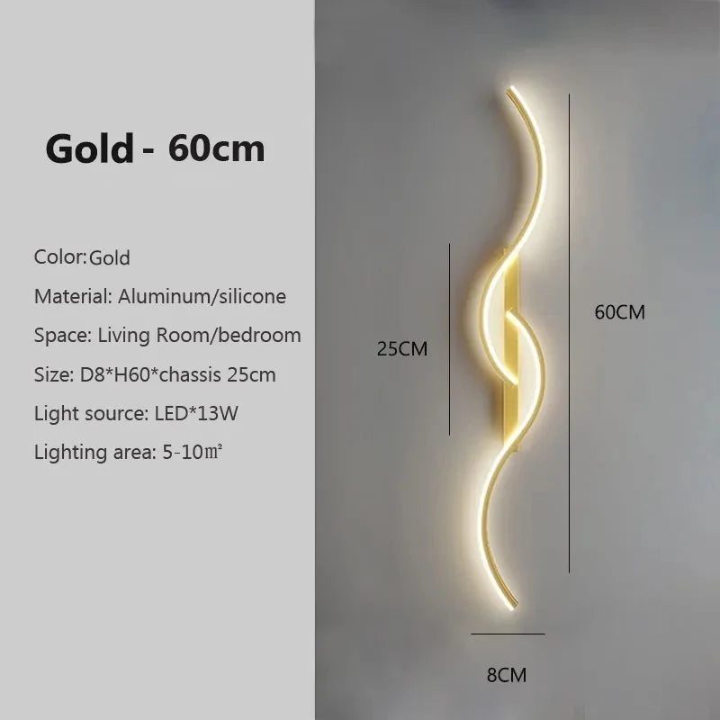 Wall Lamp Minimalist Led Light Long Strip