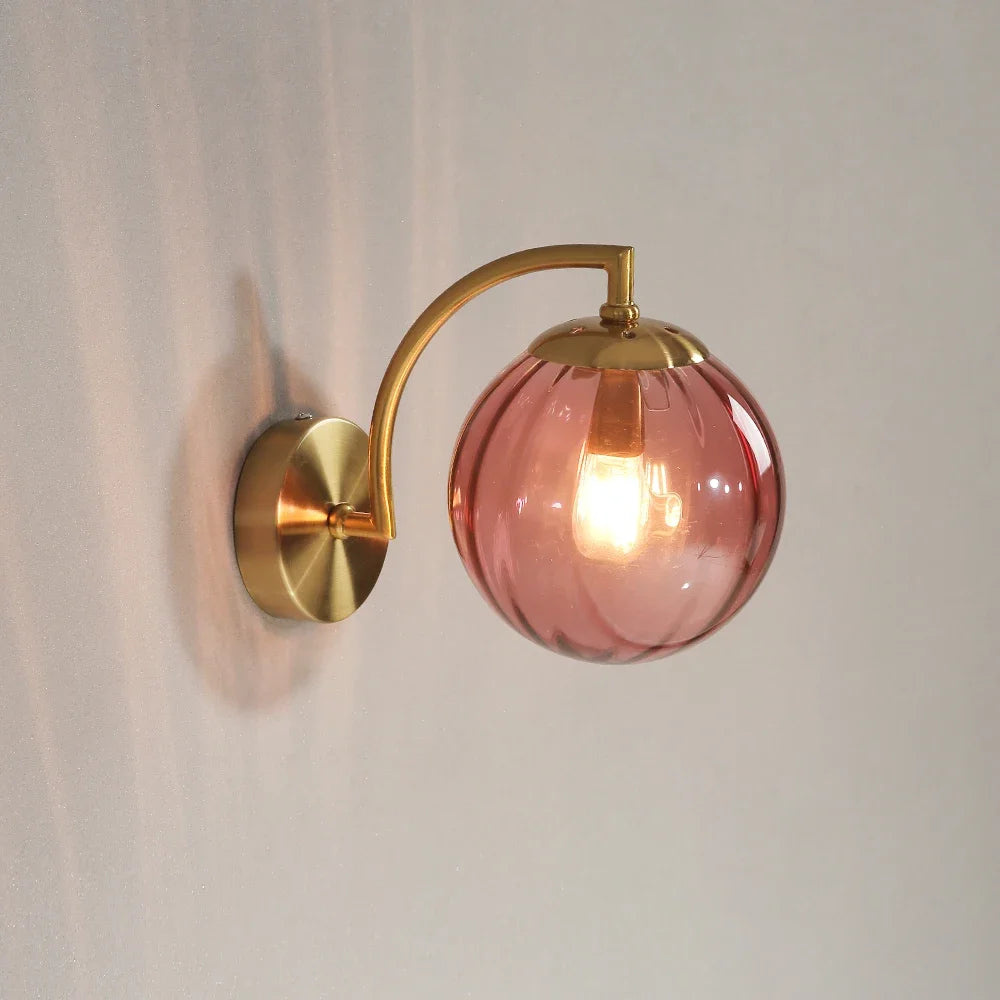 Wall Lamp color Glass wall Light Nordic