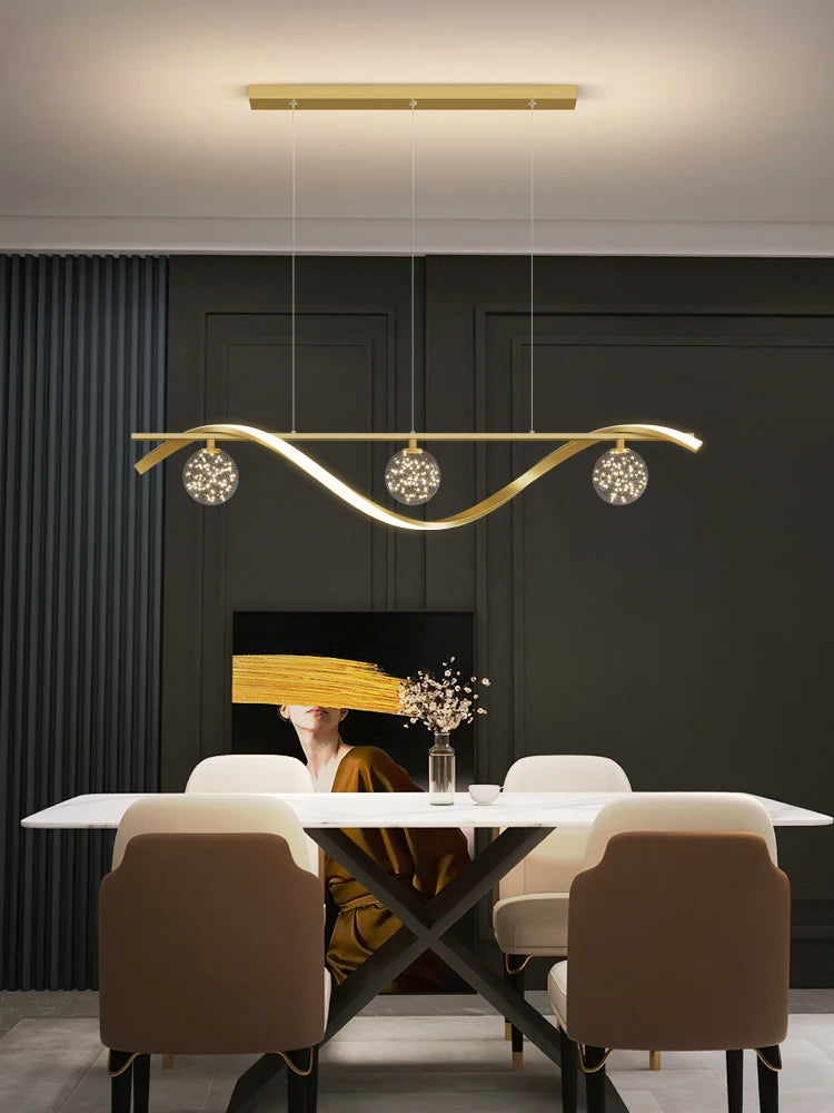 Modern Minimalist Led Pendant Lamps Dimming