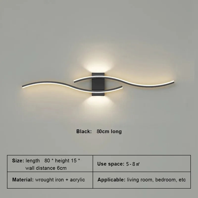 Moder Wall Lamp Long Strip Lamps