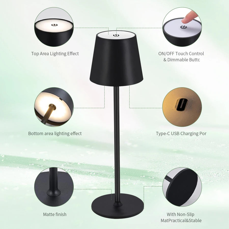 Desk Lamp Touch Switch Table