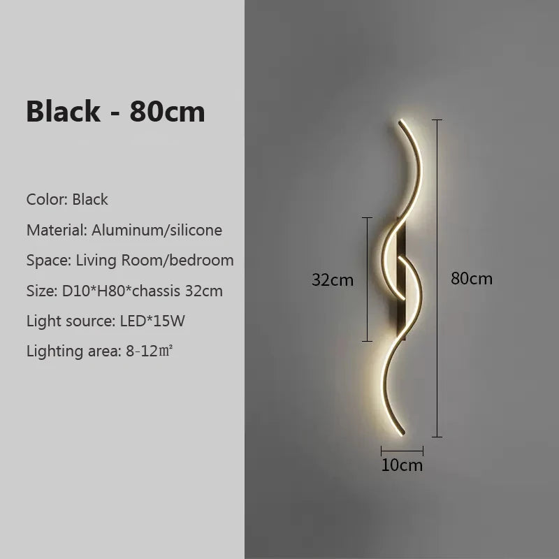 Wall Lamp Minimalist Led Light Long Strip