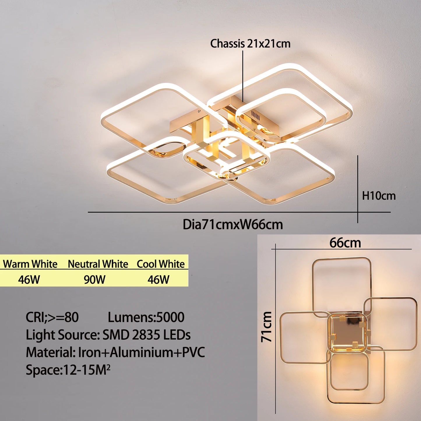 Modern chandeliers dimmable ceiling chandeleir