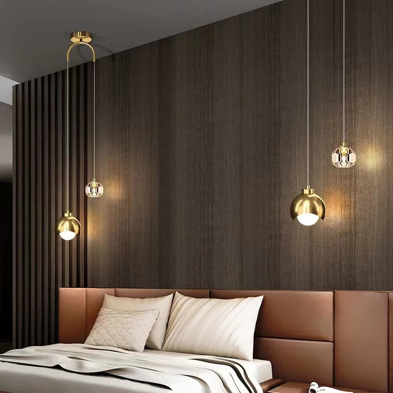 Modern Simple Crystal Pendant Light Luxury