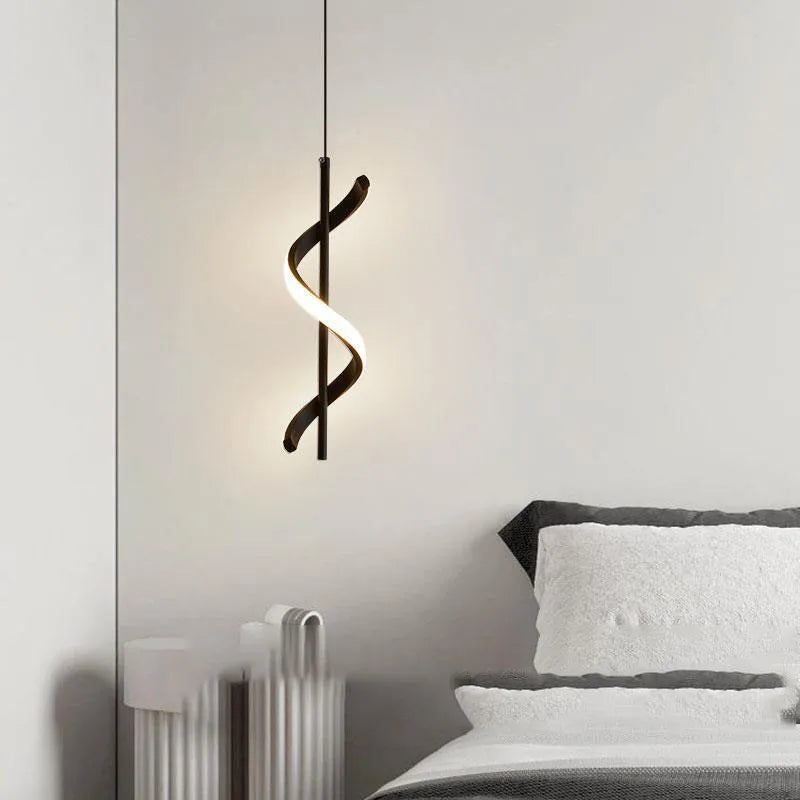 Lustre Bedside Rotating Chandelier Pendant Lights