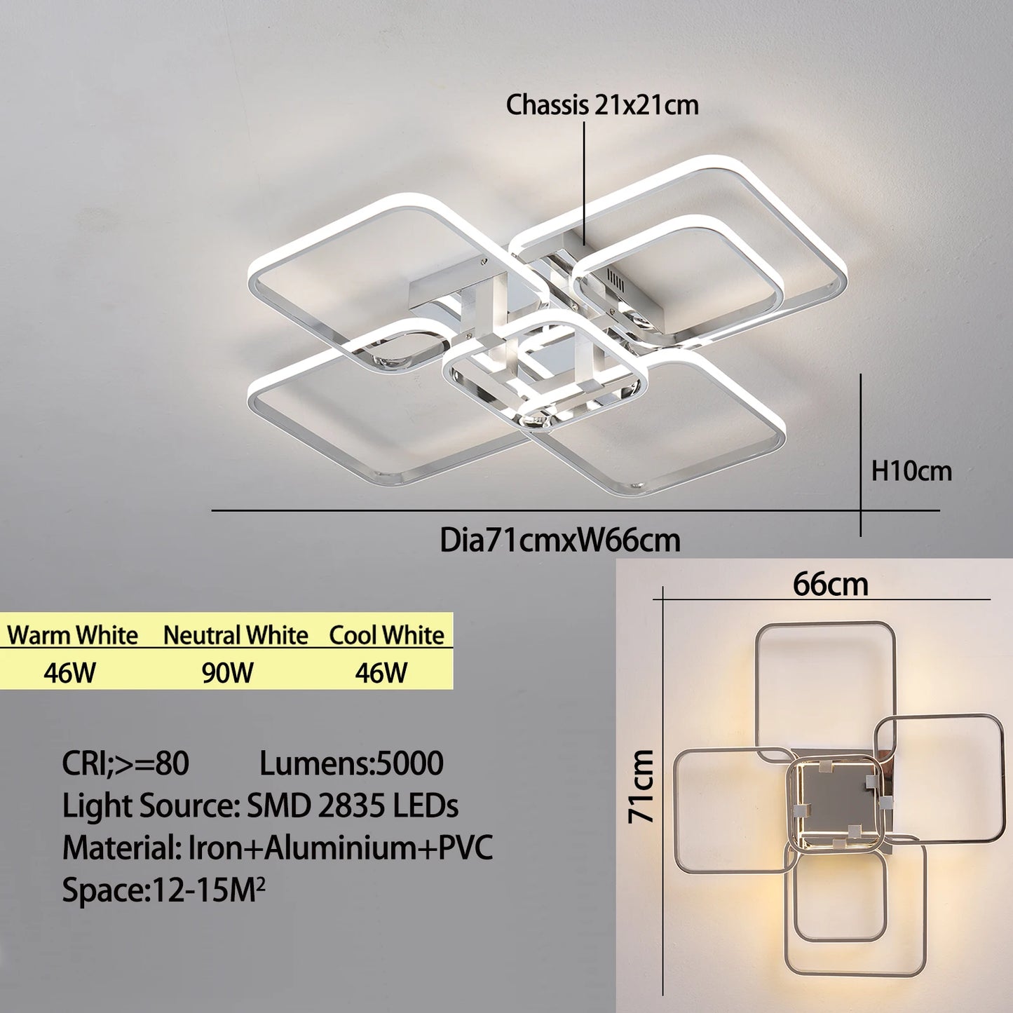 Modern chandeliers dimmable ceiling chandeleir