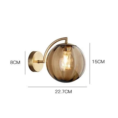 Wall Lamp color Glass wall Light Nordic