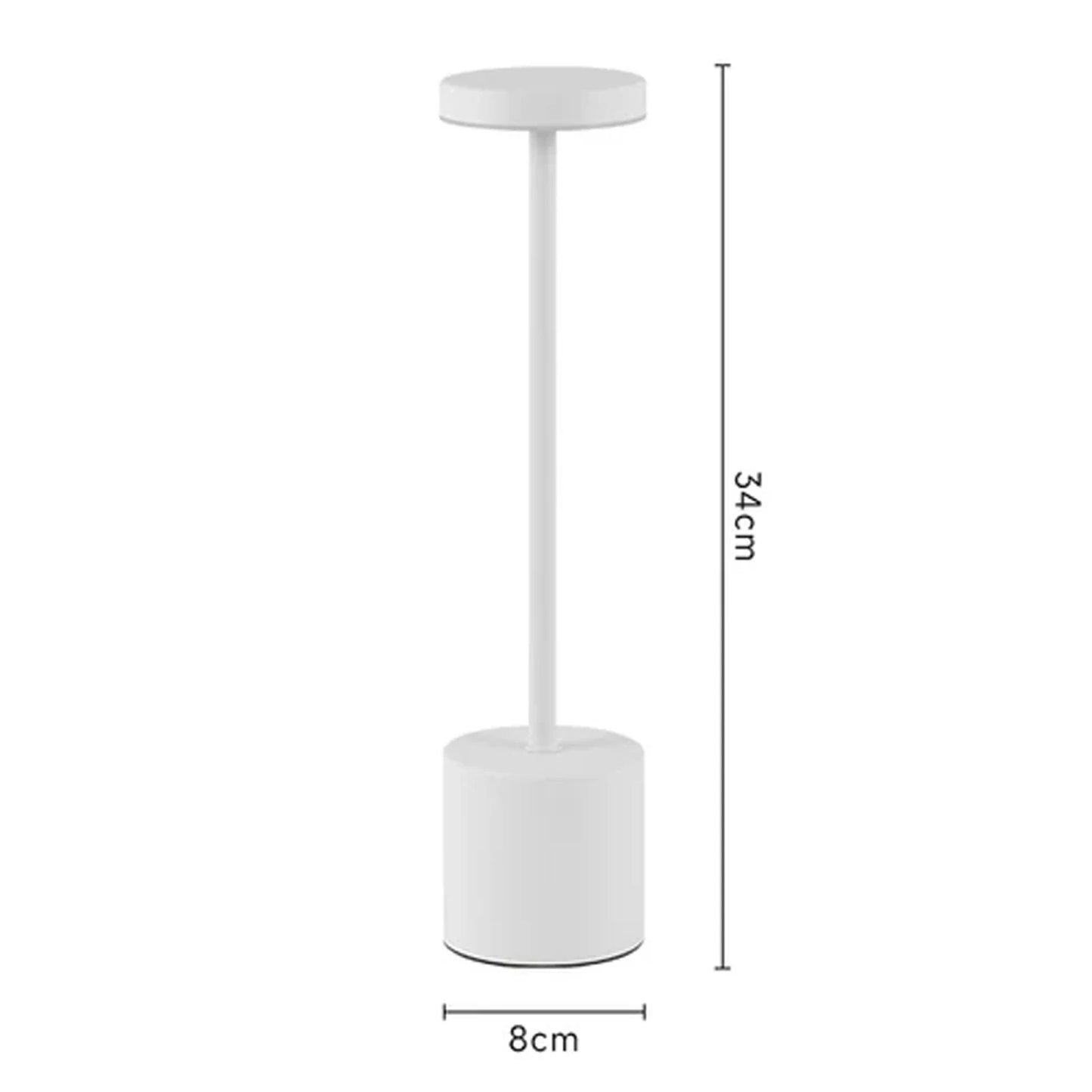 Simple Rechargeable Touch Metal Table Lamp