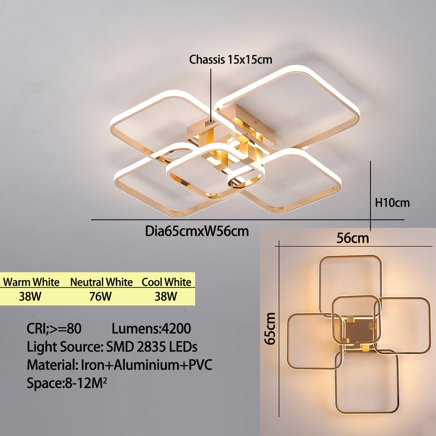 Modern chandeliers dimmable ceiling chandeleir