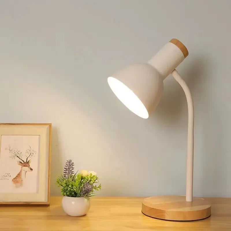 Desk Lamp Creative Wooden art