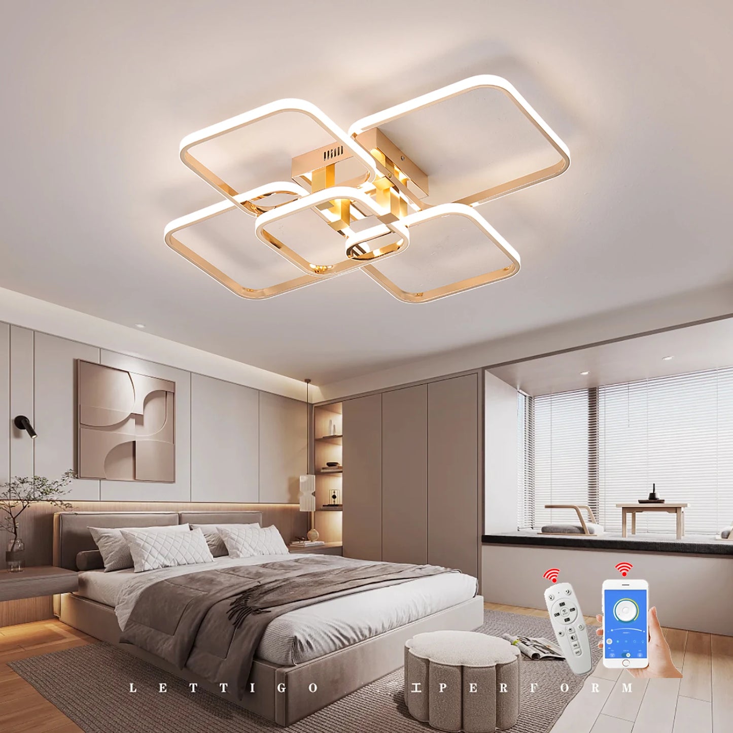 Modern chandeliers dimmable ceiling chandeleir